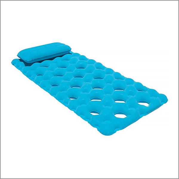 Cheap Buoyant Inflatable Pool Mattress Safe Stable Double Layer Strong Strength for sale