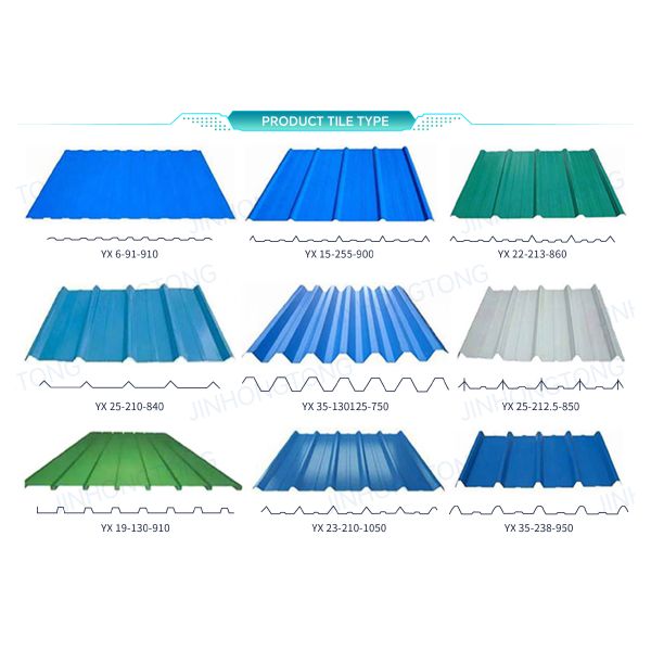 Long Span Colored Coated Galvanized Corrugated Steel Sheet Roofing Sheet for Building Construction