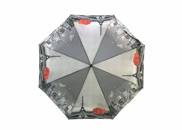 Cheap Anti Uv Foldable Umbrella Automatic Windproof Foldable Heat Transfer Printed for sale