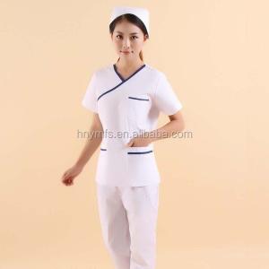 Best wholesale new style stretchy medical scrubs sets nurse uniform Custom V neck with 3 pockets unisex scrub set hospital uniform wholesale