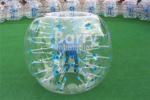 Best 1m 1.2m 1.5m 1.8m PVC / TPU White Blow Up Hamster Ball Bubble Ball Soccer For Kids And Adult wholesale