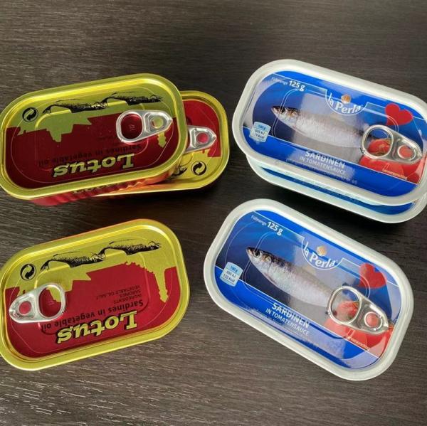 Cheap Empty Square Tinplate Jar Packing For Seafood , Fish , Meat for sale