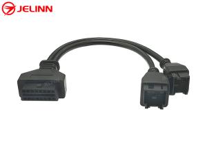 Best 12 8pin Jeep Compass OBD Car Cable 12+8 Pin Bypass Security Gateway SGW Wire Harness for Chrysler Jeep Dodge RAM FCA Alfa Fiat wholesale