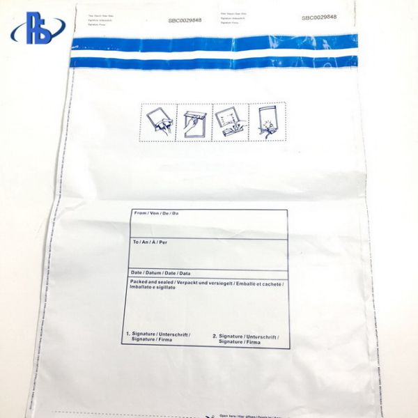 Plastic Packaging Bags Single Used Security Tamper Evident Bag Plastic Envelopes