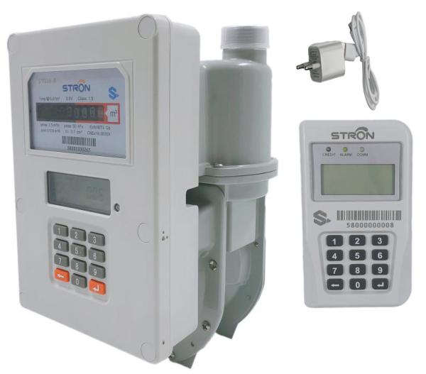 Cheap ISO14001 2L Prepaid Gas Meter With Automatic Valve Controlling for sale