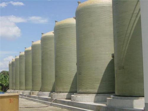 Cheap Fiberglass 8CBM FRP Chemical Storage Tank Softened Water Treatment for sale