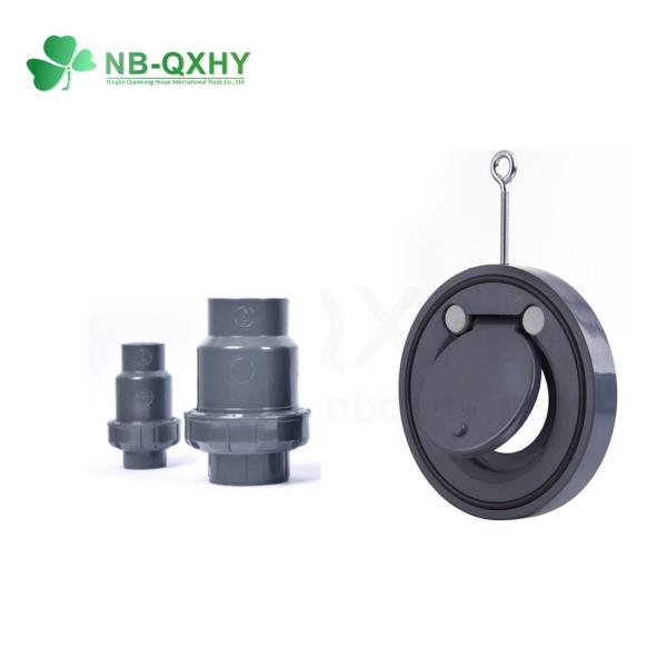 Cheap Thread Connection Grey Color Swing Check Valve PVC Double Flange Union Check Valve for Industry for sale