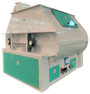 Stainless Steel Double Shaft Paddle Mixer Animal Feed Mixer Machine 200-5000kg/H For Livestock Poultry Feed