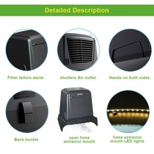 5800r/Min Desktop Mini Solder Fume Extractor