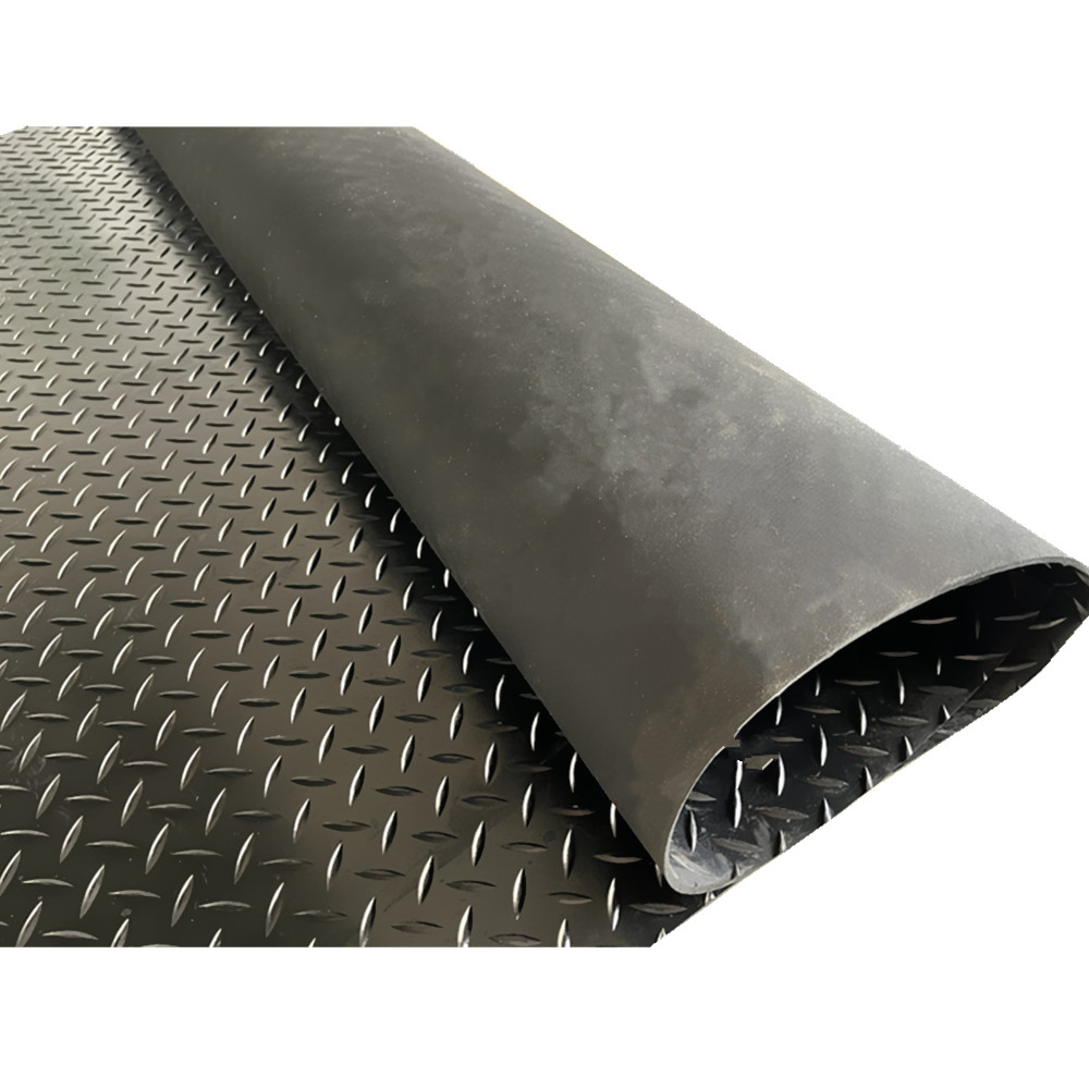 Leaf Pattern Rubber Mat One Bar Diamond Rubber Flooring Heavy Duty Willow Rubber Sheet