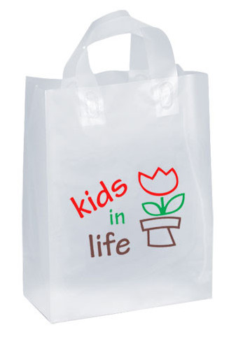 Self Loop Plastic Tote Bag