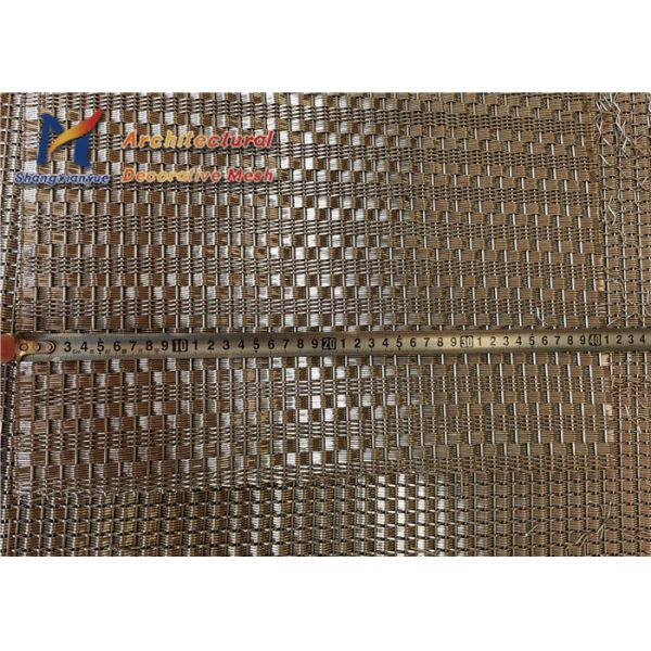 Commercial Building Elevator Mesh Interior Wall Covering 1.5mm SS304