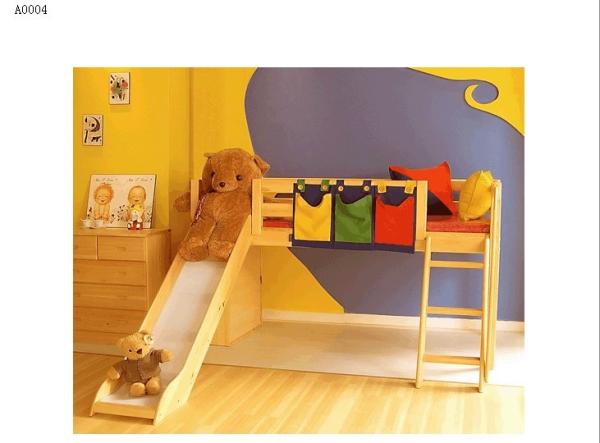 Cheap modern bunk bed pine wood for sale