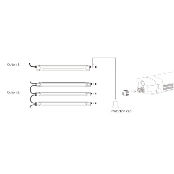 PIR Sensor 60w Ip65 Led Tri Proof Light