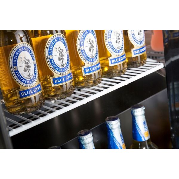 Double Doors Back Bar Refrigerator For Beverage Cooling Bottom Mount Type