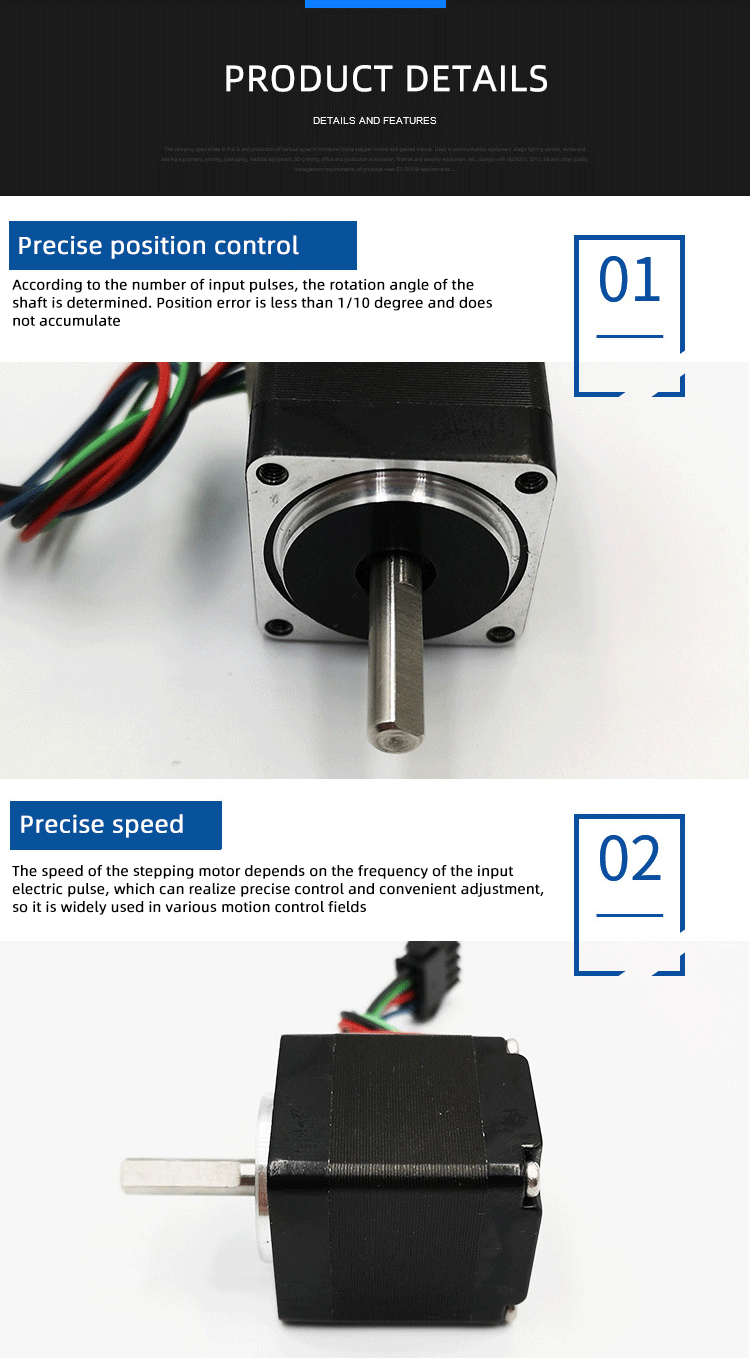 Faradyi Customized 28mm Low Speed 6V 12V 24V Stepper Motor for Solar Shading with Driver