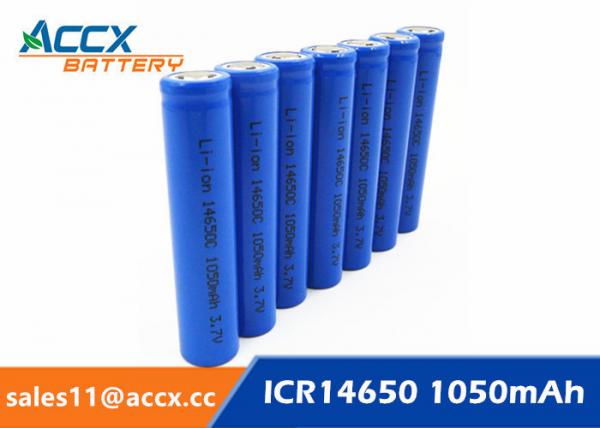 cordless telephone battery ICR14650 3.7V 1050mAh li-ion batteries 14650, 14500, 18500, 18650, 26650 for led light