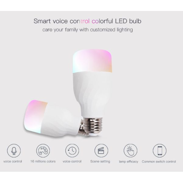 5W RGB Wifi Smart Led Light Bulb 600 Luminous Flux Lm 220V / 110V Rated Voltage
