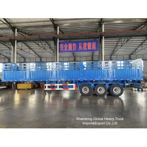 China 3 Axle 50 Ton Fence Semi Trailer with Air Suspension on sale