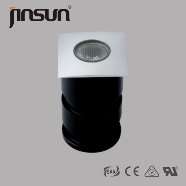 IP67 1*1W Engergy saving round shape warm white Led cob underground lamp