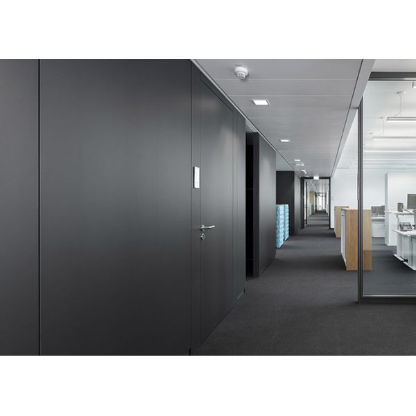 Class A Safety Fire-resistant Glass Solid Partition Wall Steel Panel Durable For Office Partition Wall
