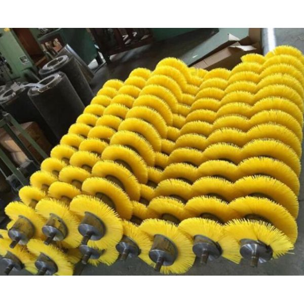 Roller Brush For Cleaning Dust Removal Guide With Nylon Wire Spring Brush