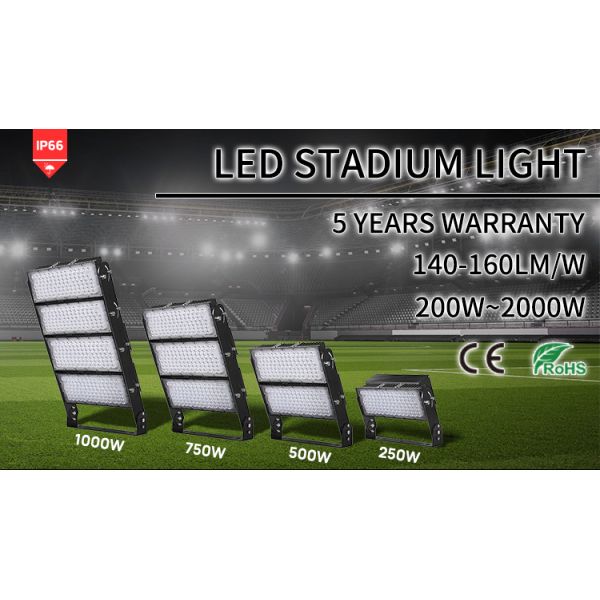 IP67 LED Stadium Lights 1000Watt 150000lm Arena Flood Lights For Gymnasium