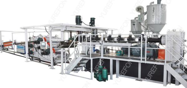Cheap PP / PS Thermoplastic Extrusion Machine , SJ120 Packaging Sheet Extruder Making Machine for sale