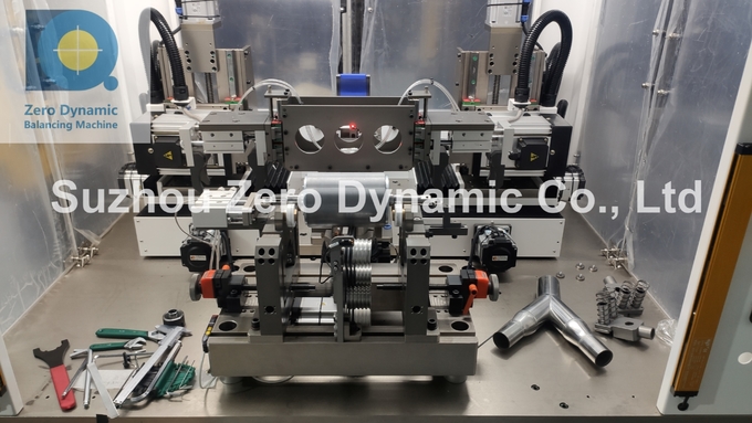 Two Station New Energy Motor Automatic Balancing Machine Magnetic Motor Rotor Drilling Correction Balancer