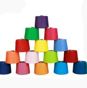 Best AAA/AA Grade Colors 100% Polyester Ring Spun Dyed Yarn 40S/2, 30S/2, 20S/2 wholesale