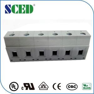 Best Single Deck Through Panel Terminal Blocks Pitch 6.2mm 2P-24P Bulkhead Connectors wholesale