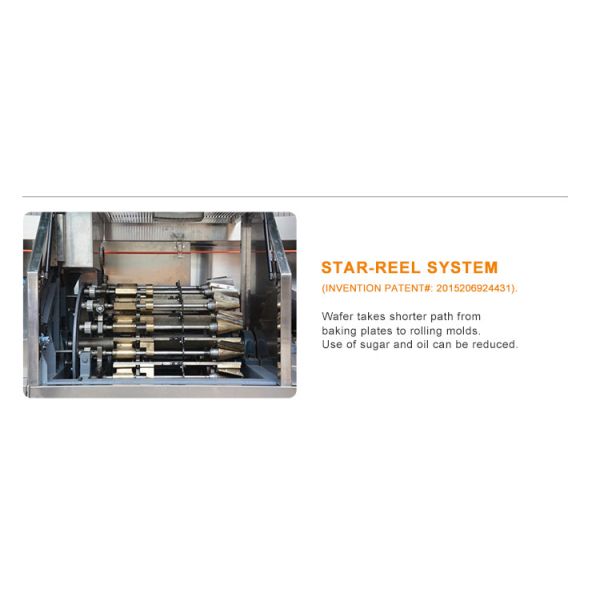 1.5hp Ice Cream Cone Making Machine Automatic Rolled Sugar Cone Baking Machine