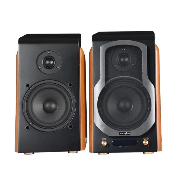 5 Inch Optical Fiber Coaxial Bookshelf Speakers Medium Bass