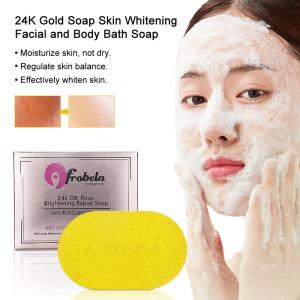 Best Private Label Organic Bath Soap For Face Anti-acne 24K Rose Brightening Soap wholesale