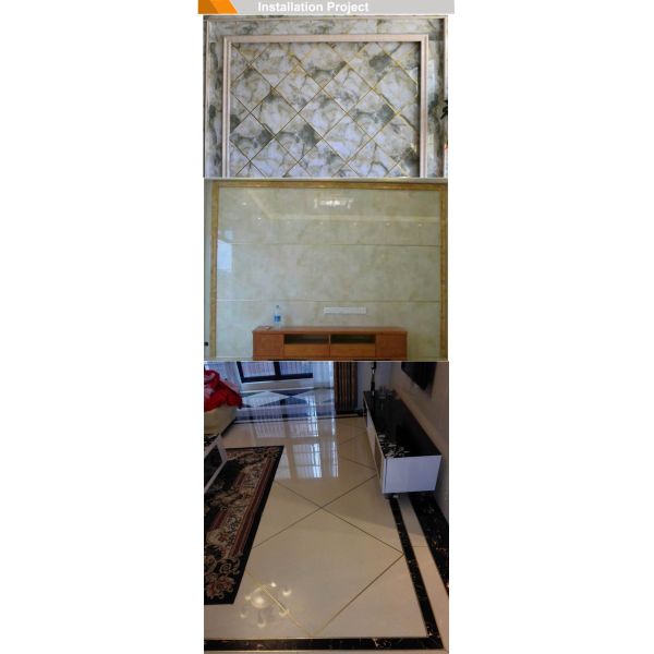 10mm Chrome Listello Tile Trim , Aluminium U Shaped Bar Listello Border