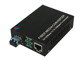 Cheap LC Single Mode Fiber To Ethernet Converter TRX / PWR / FDX LED Indicators for sale