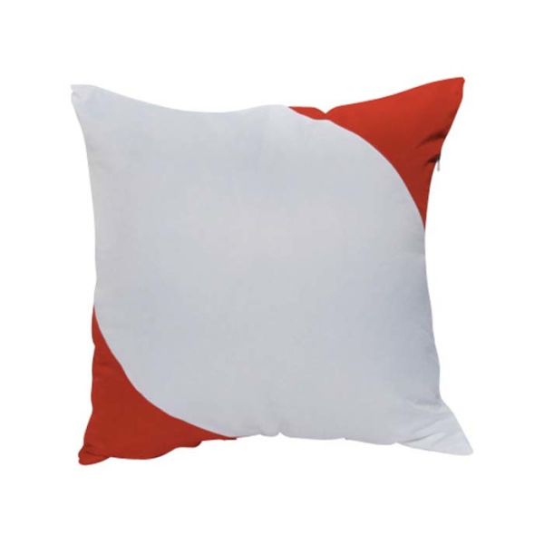 Photo Printing Polyester Pillow Cases For Sublimation With Colored Corner