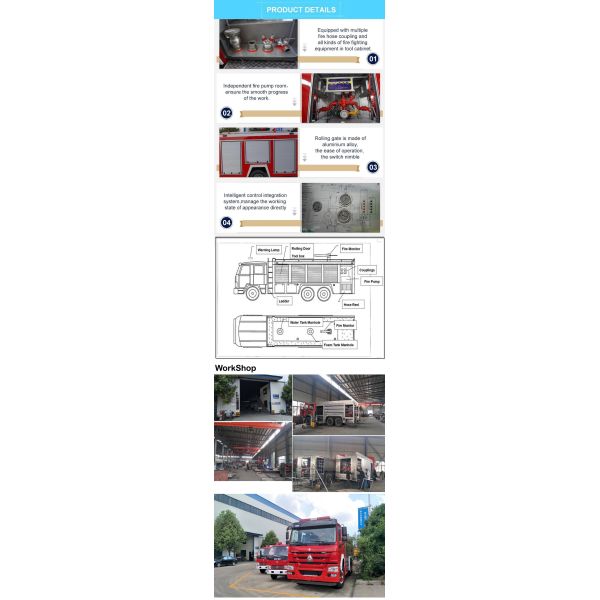 I Suzu Giga 12000liters Water 3400liters Foam 2000liters Powder Water Foam Powder Combined Fire Fighting Truck