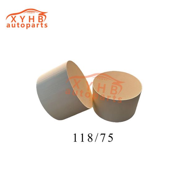 Ceramic Carrier Anisotropic High-Quality Three-Way Catalytic Filter Element Euro 1-5 Model: 118*75