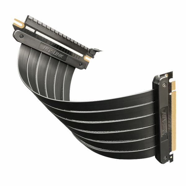 Riser Cable PCI-E 3.0 x16 High Speed Flexible Extender Card Extension Port, 90 Degree Adapter (300 mm)for Computer Graphic Card