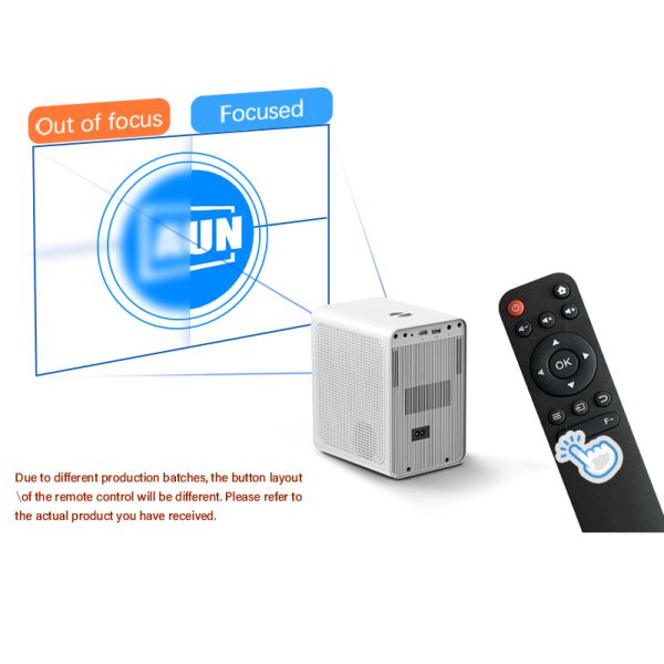 F1 Mini 1080P Auto Focus Home Cinema Portable Projector with Linux System