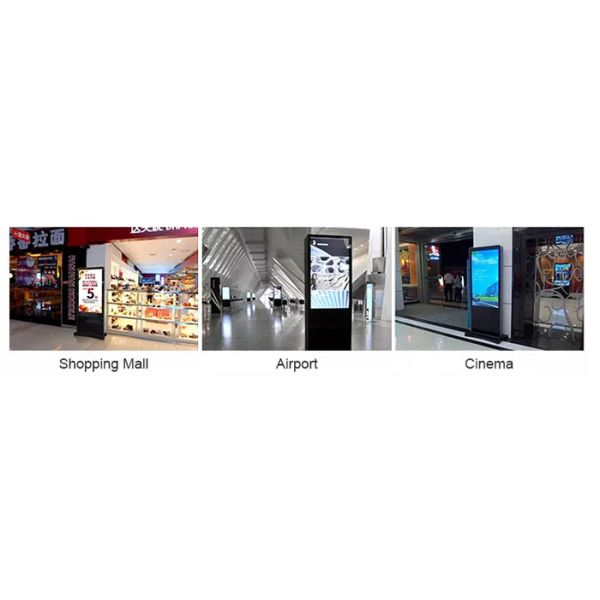Slim 49 inch floor standing digital signage ads media player with competitive price