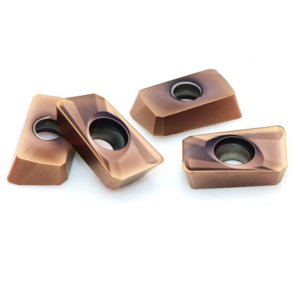 Bronze Color Carbide Insert Milling Cutters For Heavy Roughing Process APMT1604PDER