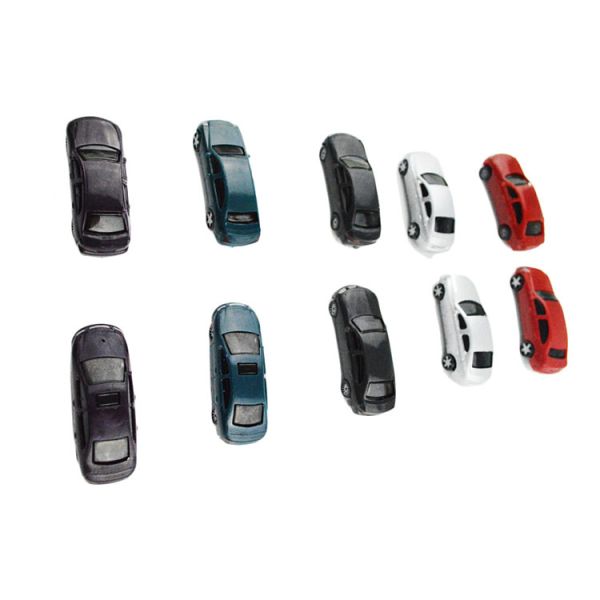 1:100 ABS plastic scale painted model car for model building materials