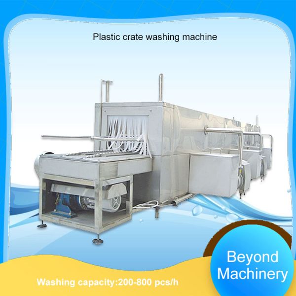 CE Standard 800pcs/H Dairy Industrial Plastic Crate Washing Machine