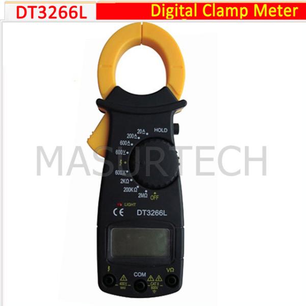 Cheap Mini Professional Digital AC DC Clamp Multimeter Meter DT3266L for sale