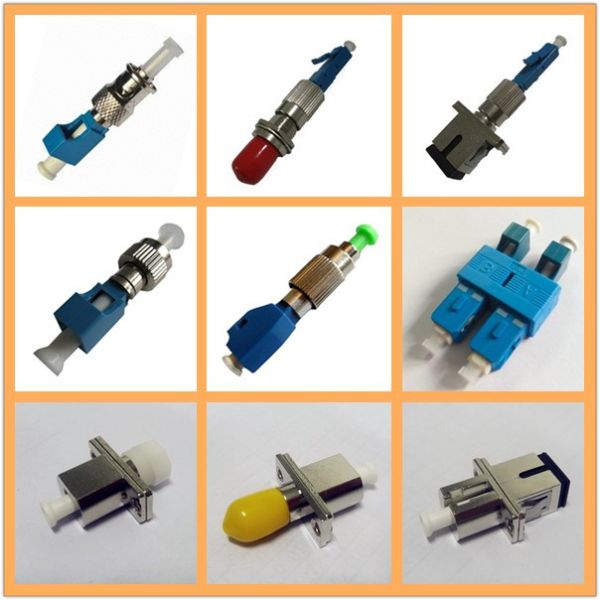 Simplex Bare SC - ST Hybrid Fiber Optic Adapter with Metal Housing