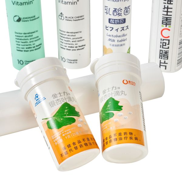 Portable Effervescent Tablet Plastic Bottle Vitamin C Supplements for Personal Care