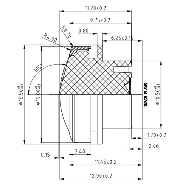 Smart Auxiliary Drive Car Camera Lens 0.93mm 2D 3D 360 Aerial Panoramic View