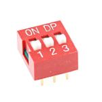 Red Dial Switch DS-01 DS-02 DS-03 DS-04 DS-05 DS-06 Bit 2.54mm Flat Dial Code